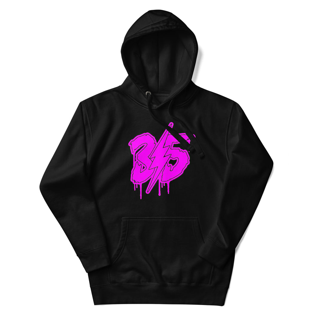 35 4th Edition “Flamingo Pink” logo Unisex Hoodie