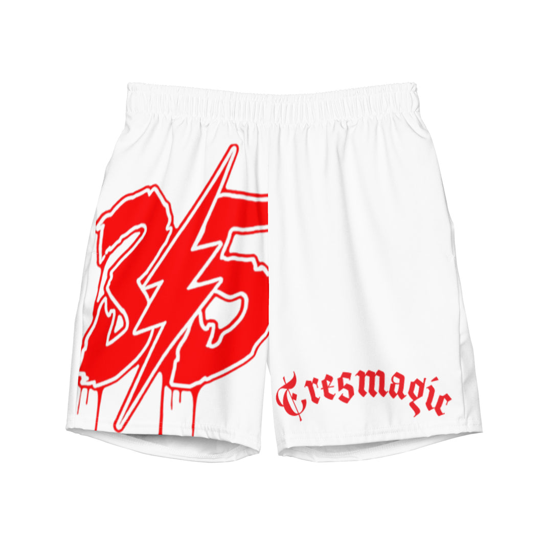 35 Red Logo Men's swim trunks