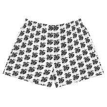 Load image into Gallery viewer, 35 Black All Over Logo Women&#39;s Athletic Short Shorts
